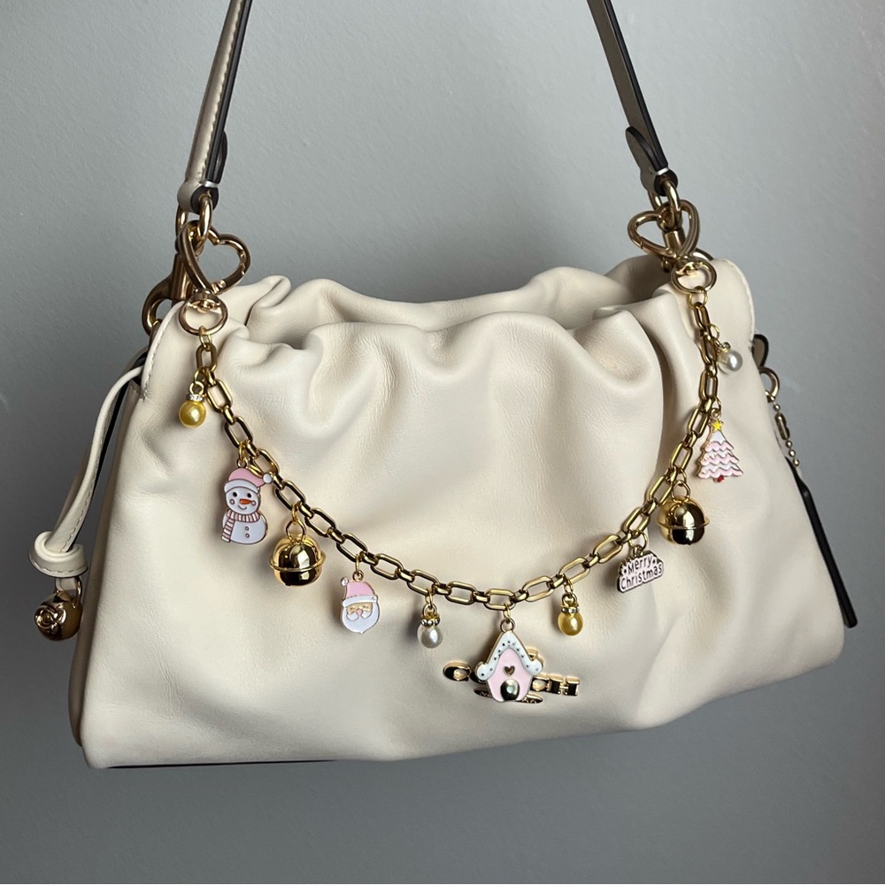 Pink Christmas Charms Bag Chain 🎀
